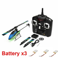 С 3 батареями) Новая Популярная игрушка WLtoys V911S 2,4G 4CH 6-Aixs Gyro Flybarless RC вертолет RTF для начинающих детская игрушка