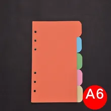 A6 Color Paper Thickening Paper Classification Management Index Paper Loose Paper 5 Colors One Pack sumerian vistas paper