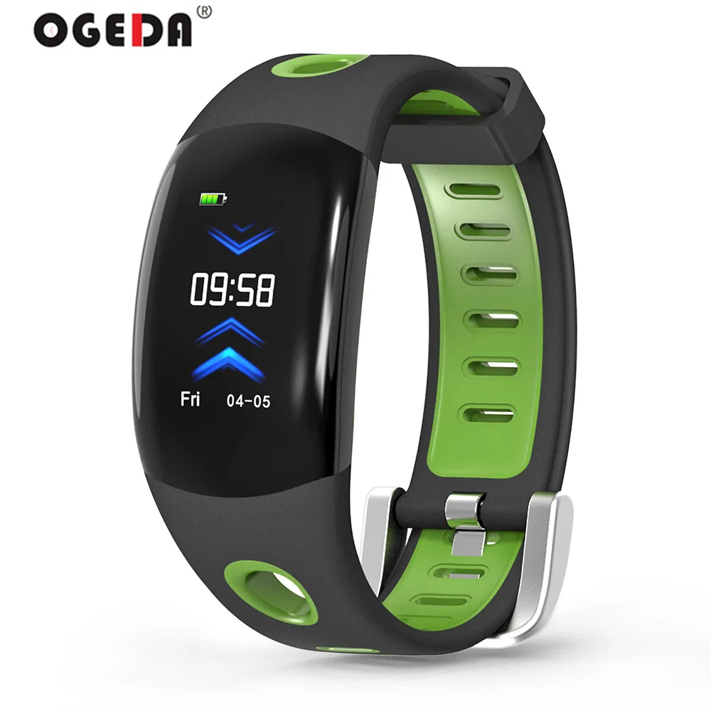 

OGEDA 2019 Smart Watch Men Momen Bluetooth LED Alarm Call Message Reminder 3D Dynamic UI Fitness Heart Rate Monitor Waterproof