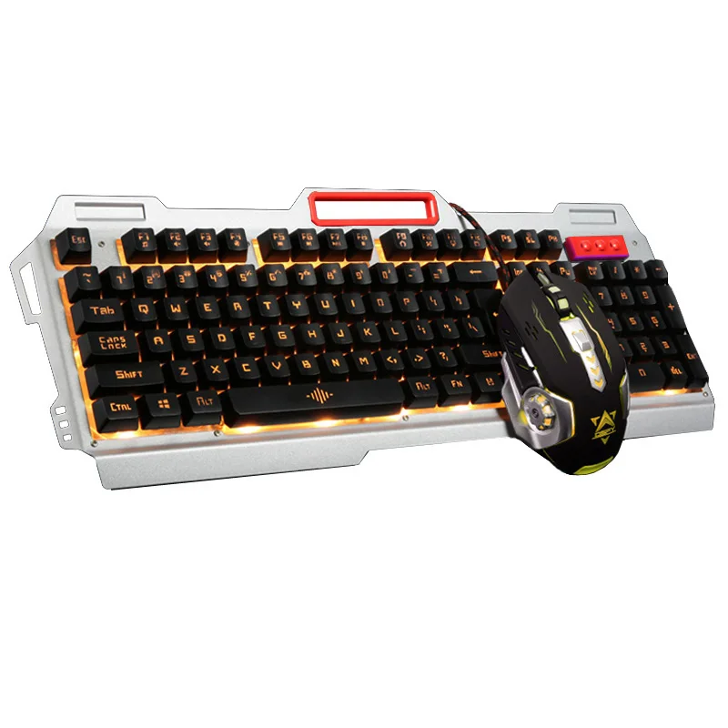 

New Tri-color Backlight Pro Gamer Keyboard Gaming Keyboard 3200 DPI 6 Buttons Mechanical LED Backlight Pro Gaming Mouse