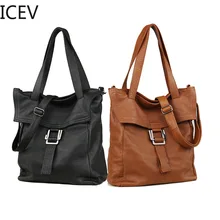 ICEV Новая европейская мода из натуральной кожи сумки женские Офисные Сумки Женские известные бренды женские кожаные сумки