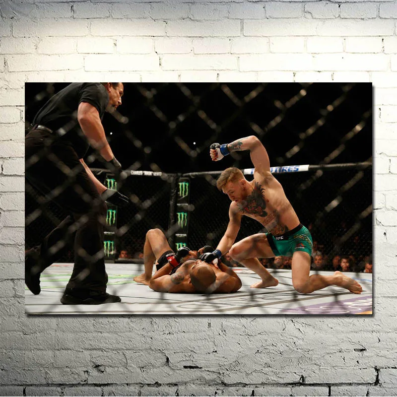 Conor McGregor ирландский Чемпион веса Искусство Шелковый Холст плакат 13x20 32x48 дюймов