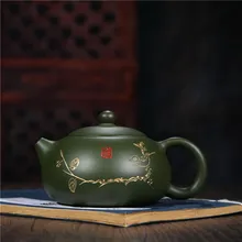 230 мл аутентичный китайский чайник для заварки чая Фиолетовый Глиняный заварочный чайник ручная роспись Zisha чайник pu'er чай черный чай подарок