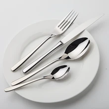 Dinnerware Set Stainless Steel Tableware Luxury Cutlery Set Vintage Quality 24 Pcs Knives Forks Dining Dinner Set Western Food