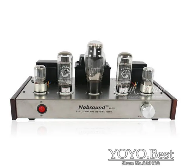 Nobsound Handmade Audio EL34 Single-ended 2.0 Channel HiFi Class A Stereo Tube Amplifier boyun hifi el34 valve tube amplifier 2 0 channel stereo single ended class a amp 12w 2 finished product 110 240v