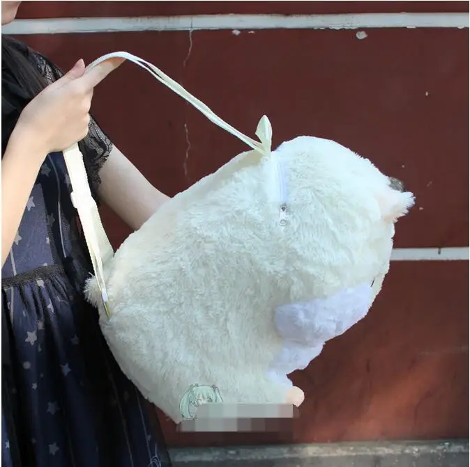 1 шт. 3D Хомяк Мышь плюшевый рюкзак милый японский плюшевый кролик детская игрушка для девочек Школьный рюкзак 4 цвета