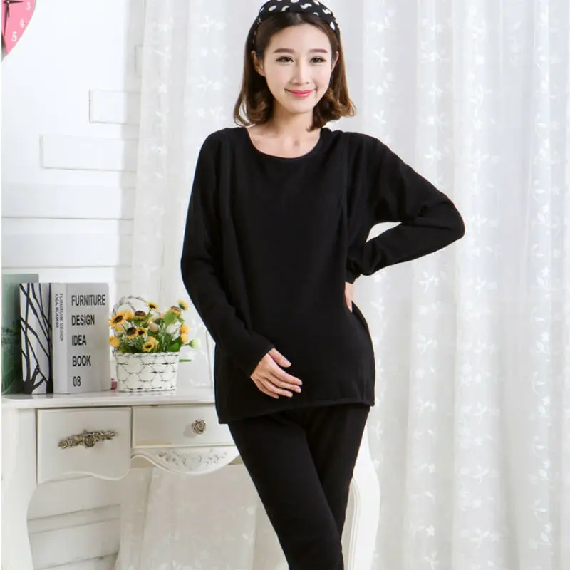 Winter Maternity Sleepwear Pajamas Pyjamas Set Women Breastfeeding Clothes for Pregnancy Pregnant Women Nursing Clothing Set