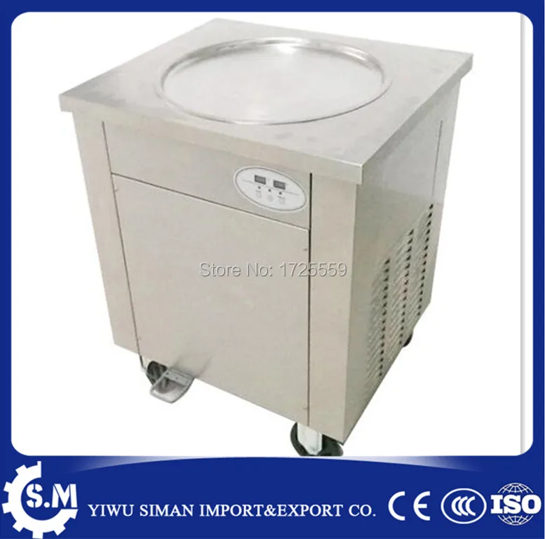 Frees shipping 50cm fried ice cream machine single pan with defrost plate single pan freezer ice pan machine 110V 60HZ Frees shipping 50cm fried ice cream machine single pan with defrost plate single pan freezer ice pan machine 110V 60HZ