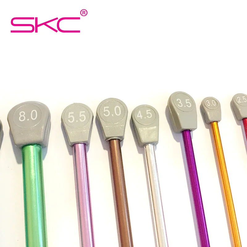 

SKC 35cm Long Crochet Hook Aluminum Afghan Tunisian Crochet Hook 14 Size Knitted Sweaters Scarves Colorful Aluminum Crochet Hook