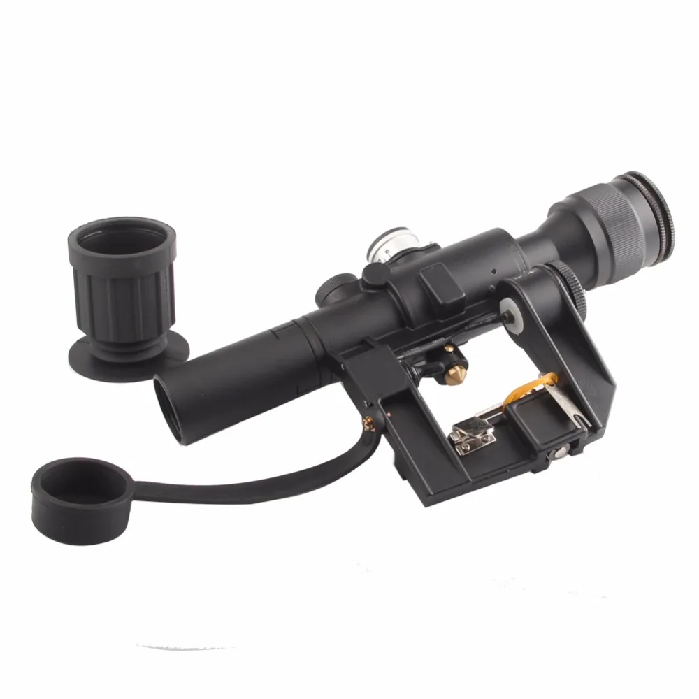 

Hot!! NATOARMS SVD Dragunov Tactical 4x26 Red Illuminated AK Rifle Scope for Hunting Shooting 6-0012