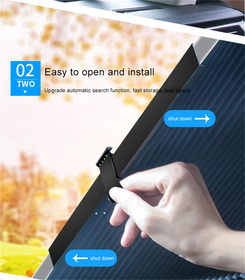 Складной автомобильный оконный солнцезащитный козырек на лобовое стекло, солнцезащитный козырек, занавес, авто солнцезащитный козырек, анти-УФ, Выдвижной Автомобильный оконный козырек