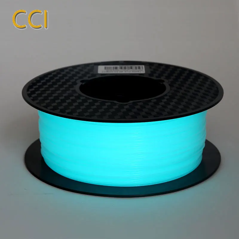 Продажа Фосфоресцирующий noctiucent pla 3d принтер нити ноак 1.75 мм печати материал фосфоресцирующий синий цвет пера 3d накаливания 1 кг синий