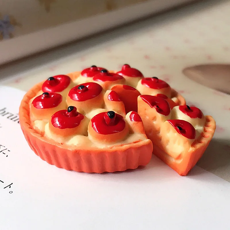 

3 Set Apple Pizza Slime Charms Beads Slime Accessories Making Supplies with Drawstring Pouch for DIY Crafts Scrapbooki