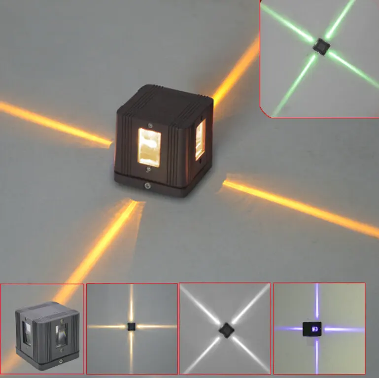 3W Cross Star light waterproof led outdoor decoration project wall lamp lighting landscape lamp ...