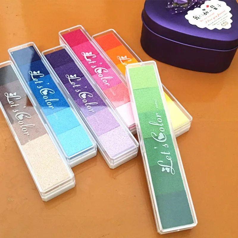 1pc-6-Colors-Gradient-Inkpad-Craft-Oil-Based-DIY-Ink-Pads-Fingerprint-Stamp-Pad-for-Scrapbooking