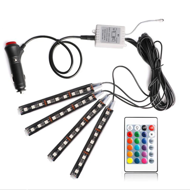 Buy 4x9LED Car Interior Lighting Kit car styling