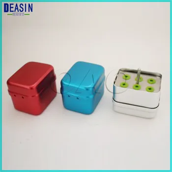 

6 Holes Dental Disinfection Burs Holder Block Stand Autoclavable Sterilizer Box Dentist Lab Equipment endo box