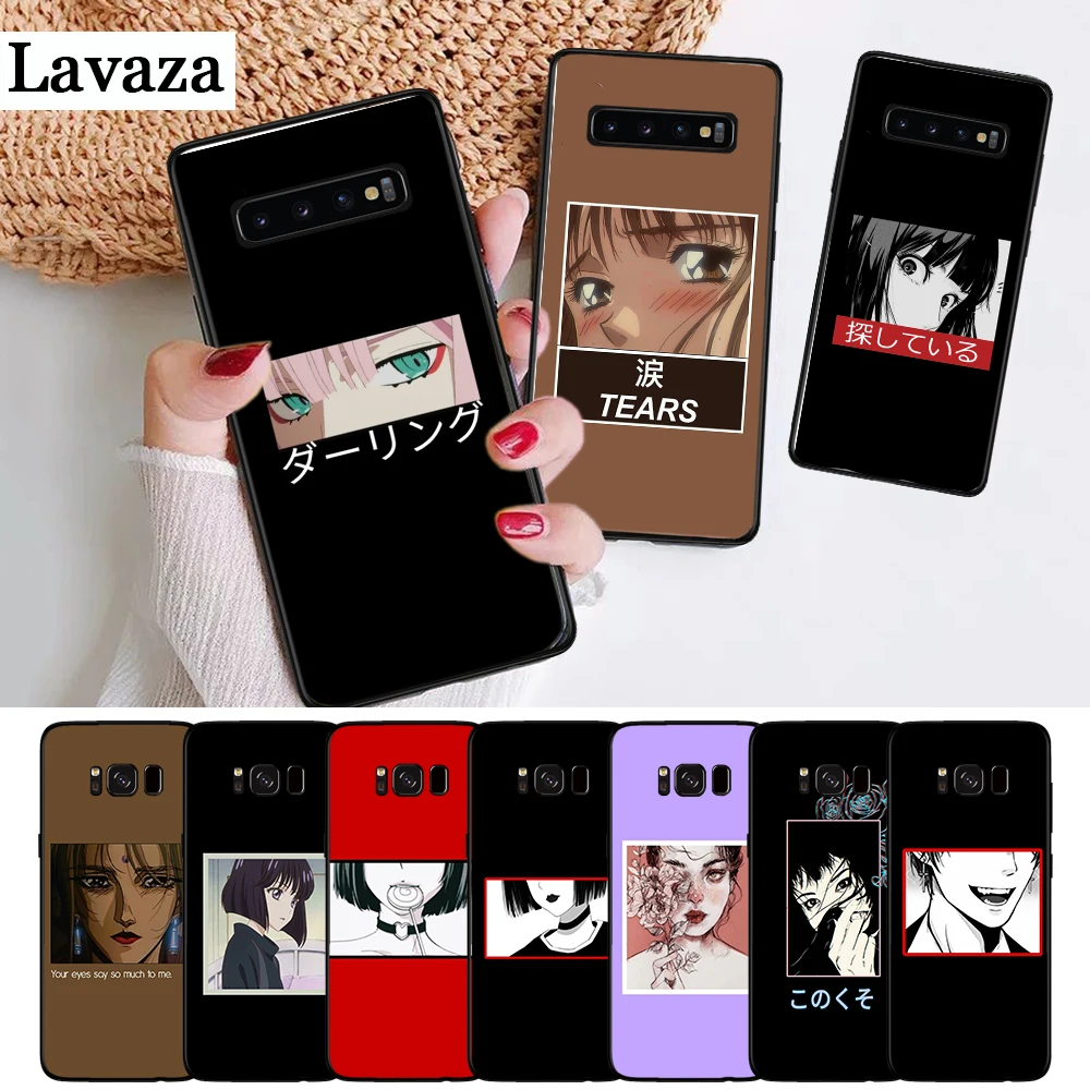 

Lavaza Beautiful eyes of cartoon Silicone Case for Samsung S6 Edge S7 S8 Plus S9 S10 S10e Note 8 9 M10 M20 M30