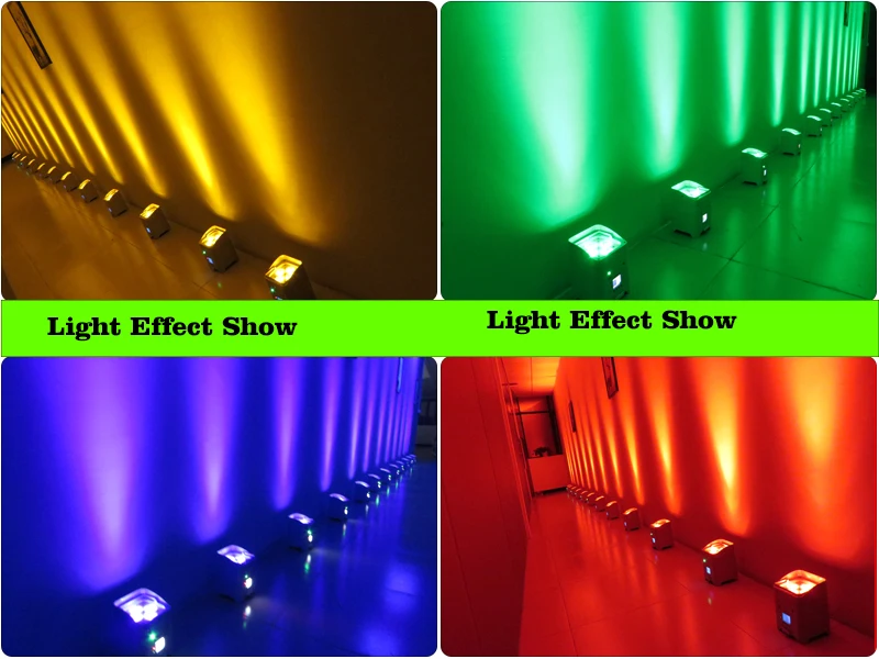 wireless batteri power dmx led flat par light