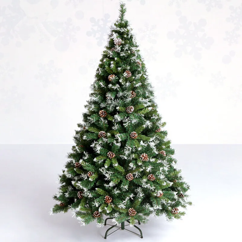 snowflake christmas tree 1 8 m 180cm soiled white pine pine cone artificial christmas tree