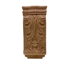 VZLX Европейский дуб ЦВЕТОЧНЫЙ РЕЗНОЙ аппликация винтажный домашний декор украшения аксессуары двери шкафа мебель фигурки