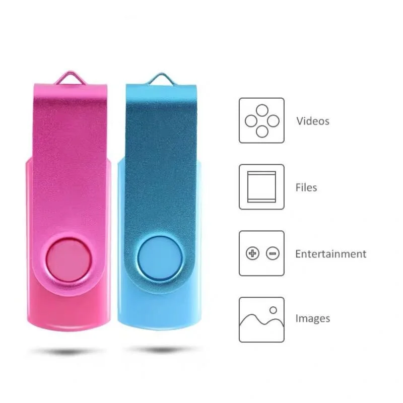 usb stick 2.0 128GB USB Flash Drive 64GB Colorful pen drive 32GB Rotate Key pendrive 16GB memoria stick 8GB 4GB free custom logo