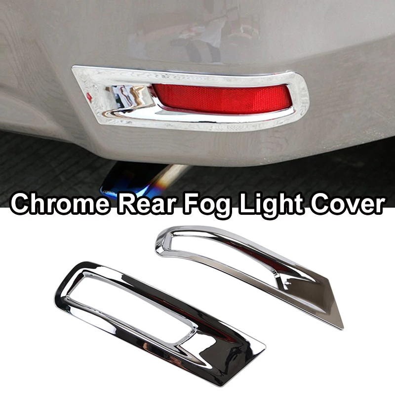 Для Toyota Corolla Altis E170 хромированная дверная ручка боковое зеркало противотуманный светильник накладка украшение автомобиля Стайлинг - Цвет: rear fog light cover