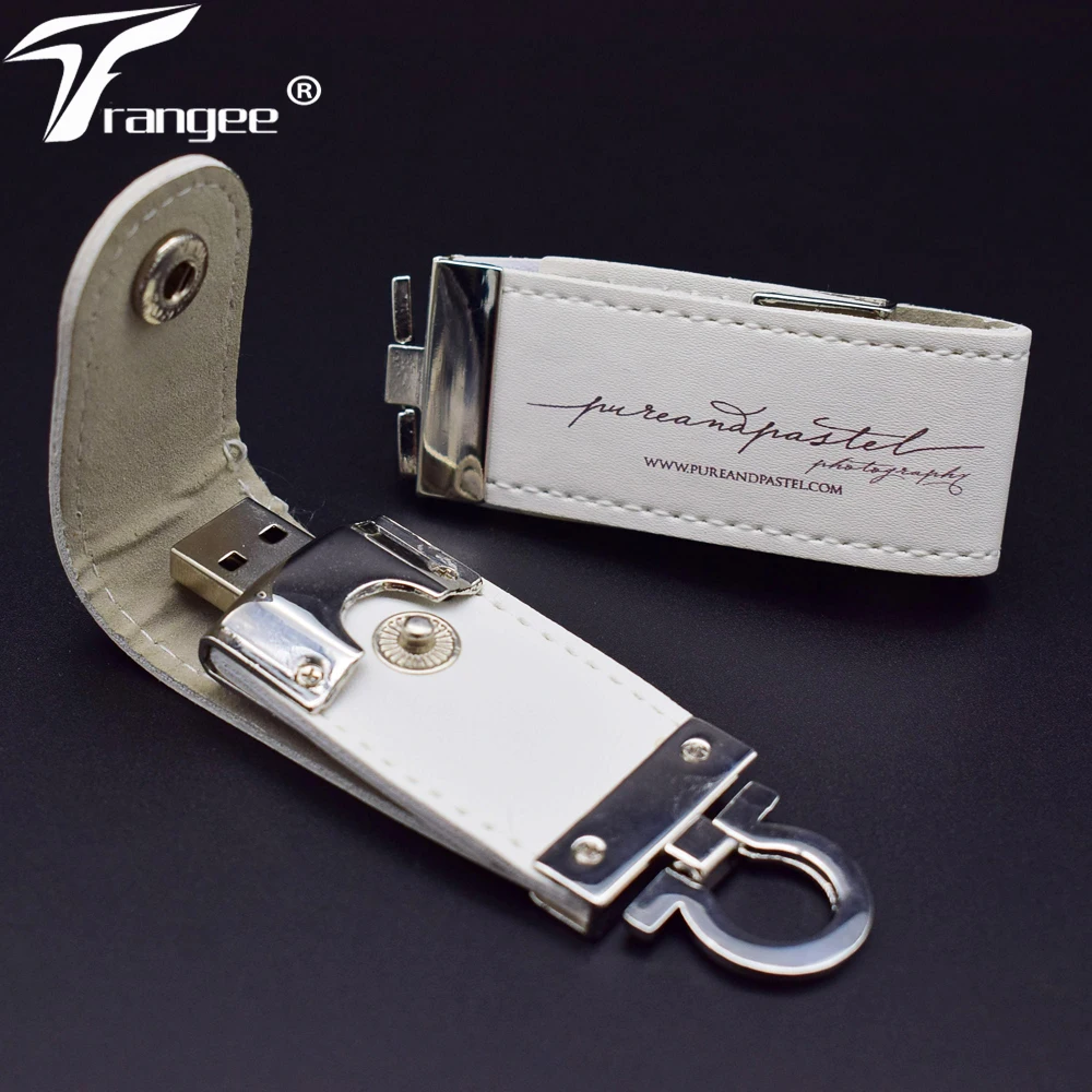 Кожаный USB флеш накопитель Trangee 10 шт./лот 4 ГБ 8 16 32 64 2 0 подарки флешка с логотипом на