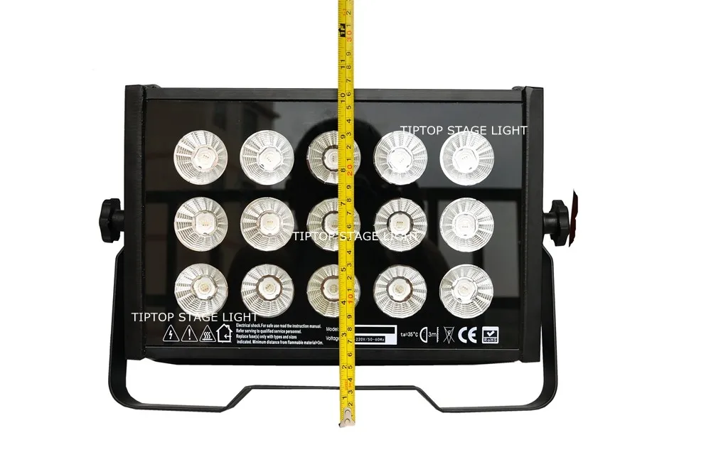 Цена со скидкой 8 упак. 15X15 Вт 3in1 открытый цветной светодиодный светильник для городской подсветки прожекторы свет DMX512