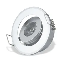 Регулируемый светодиодный 1 Вт 3 Вт мини встраиваемый потолочный светильник, комплект под шкаф, светильник s, серебристый алюминиевый светильник, светодиодный светильник 110 В 220 В