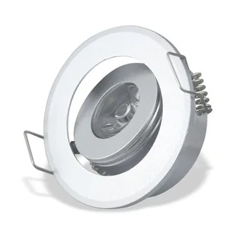 

Adjustable LED 1W 3W Mini Recessed Ceiling Downlight Kit Under Cabinet Lights Silver Aluminum Light With LED Driver 110V 220V