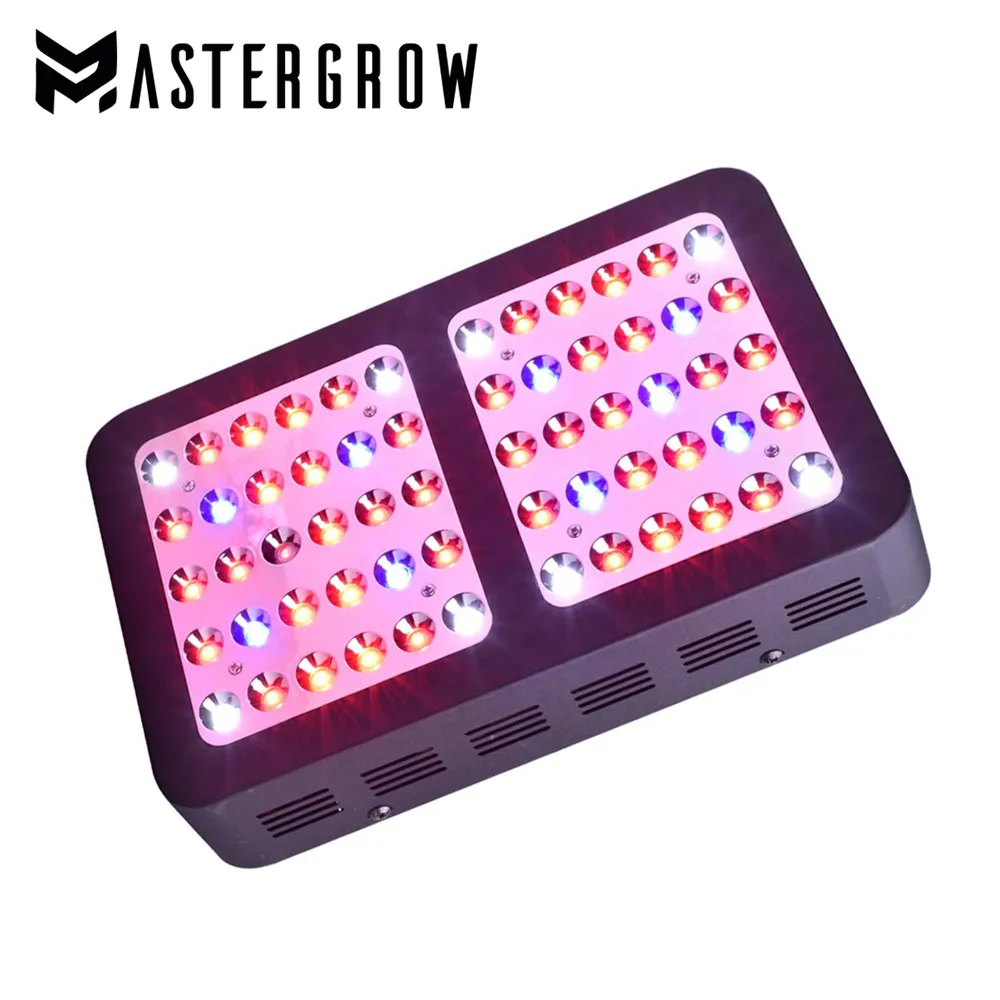 

MasterGrow 600W Double Chips LED Grow Light Full Spectrum 430-730nm With Electroplated Reflectors For Indoor Plants and Flower