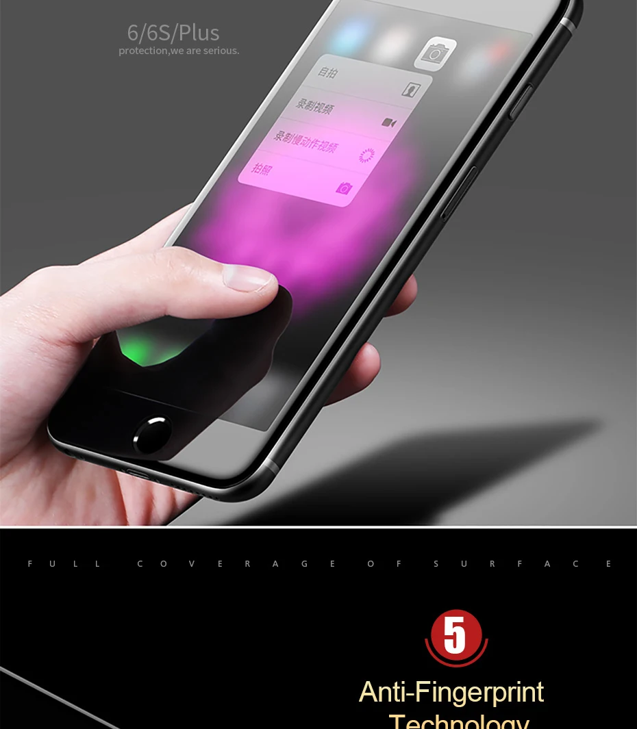 Новинка, 9D полное покрытие, мягкий край, закаленное стекло для iPhone 6, 6s, 7, 8 Plus, защитная пленка для экрана для iPhone X, XR, XS, Max, стекло