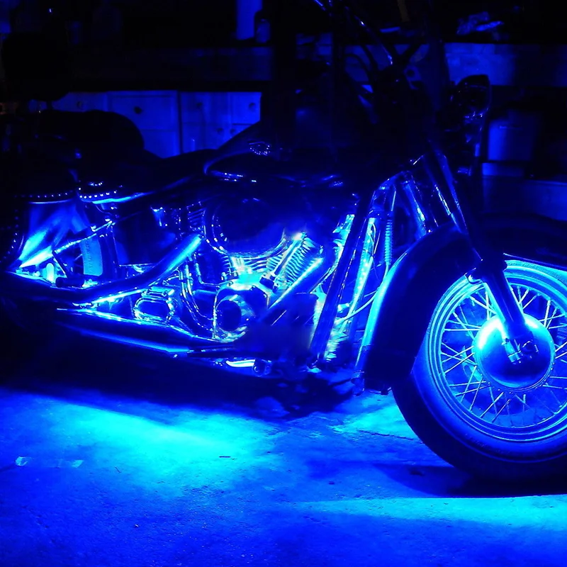 New 36LED Motorcycle Pod Light Ground Effect Kit Remote Control For Harley