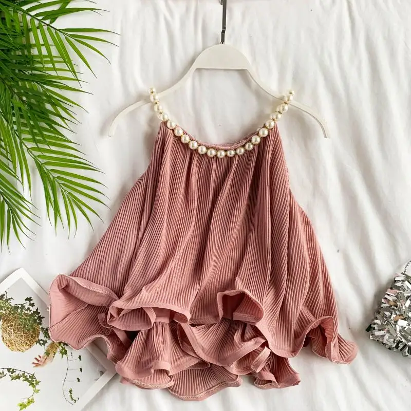 

Amolapha Women Soild Halter Ruffles Chiffon Blouses Shirts Pearl Cake Layer Chiffon Jumper Tops