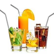 Quevinal100set многоразовые Нержавеющая сталь Металл питьевой соломинки прямые соломинки бар напитки чистой щеткой для 30 унц. 20 унц. стакан чашки