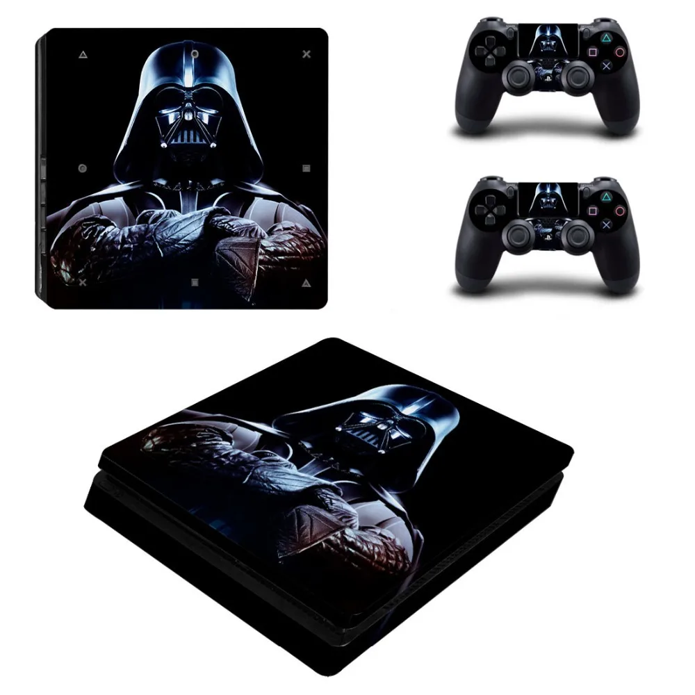 Тонкая кожа PS4 тонкая Виниловая наклейка для Playstation 4 консоль и два
