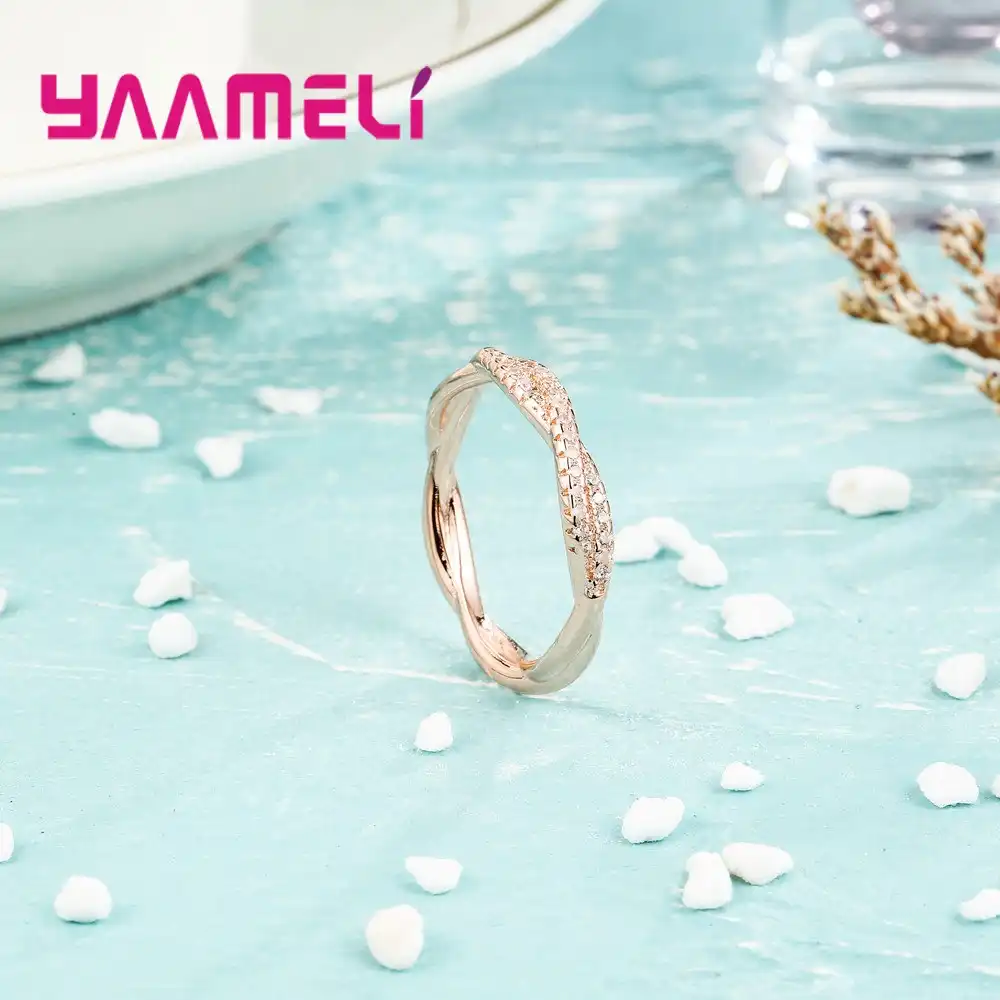 Женское винтажное кольцо с фианитом розовое золото|Кольца| |