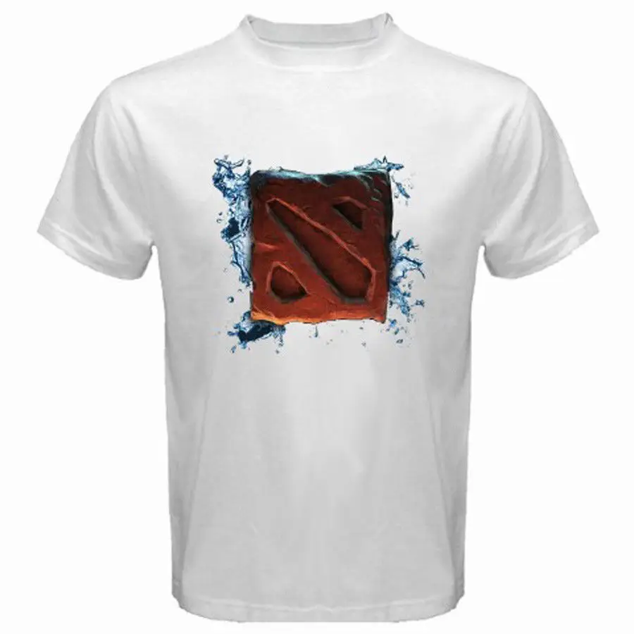  DOTA 2 Defense of The Ancients Multiplayer Game White Black T-Shirt Size Cool Casual pride t shirt 