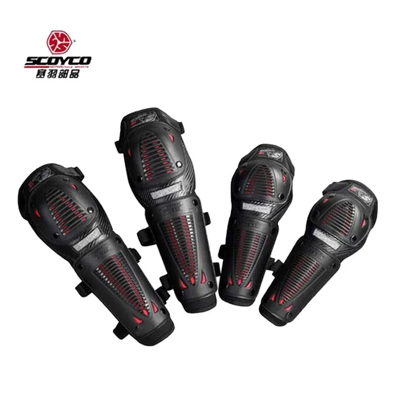 

Summer Breathable motorcycle knee and eblow set motocross kneecap Elbow pads 4 pcs motorbike Protective gear PP Shell FREE SIZE