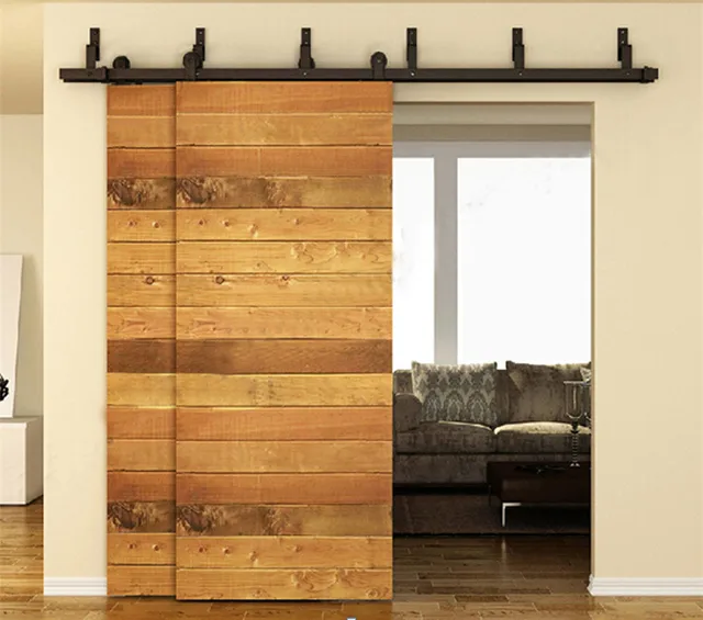 10 12 13 15 16 Ft Antique Country Farm Byp Sliding Double Door 10 12 13 15 16 Ft Antique Country Farm Byp Sliding Double