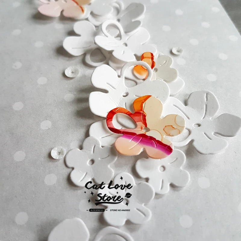 3 шт вишневые цветы металлические режущие штампы трафарет для DIY бумажные карточки для скрапбукинга декоративные ремесленные штампы высечки новые
