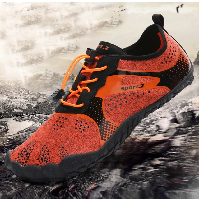 US $8.61 Mens Barefoot Five Fingers Shoes Summer Running Shoes for Men Outdoor Lightweight Quick Aqua Shoes 