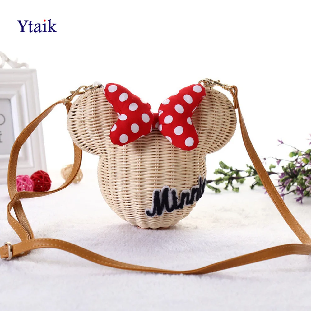 YTAIK New Style Straw Bucket Handmade Rattan Bag Cartoon Women Purse Lovely Girl Straw Beach Shoulder Bag Vintage Casual Wicker YTAIK New Style Straw Bucket Handmade Rattan Bag Cartoon Women Purse Lovely Girl Straw Beach Shoulder Bag Vintage Casual Wicker