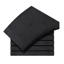 Повседневный мужской костюм брюки, модные осенние и зимние мужские костюмы Брюки, большой размер 30-40, высококачественные однотонные мужские брюки