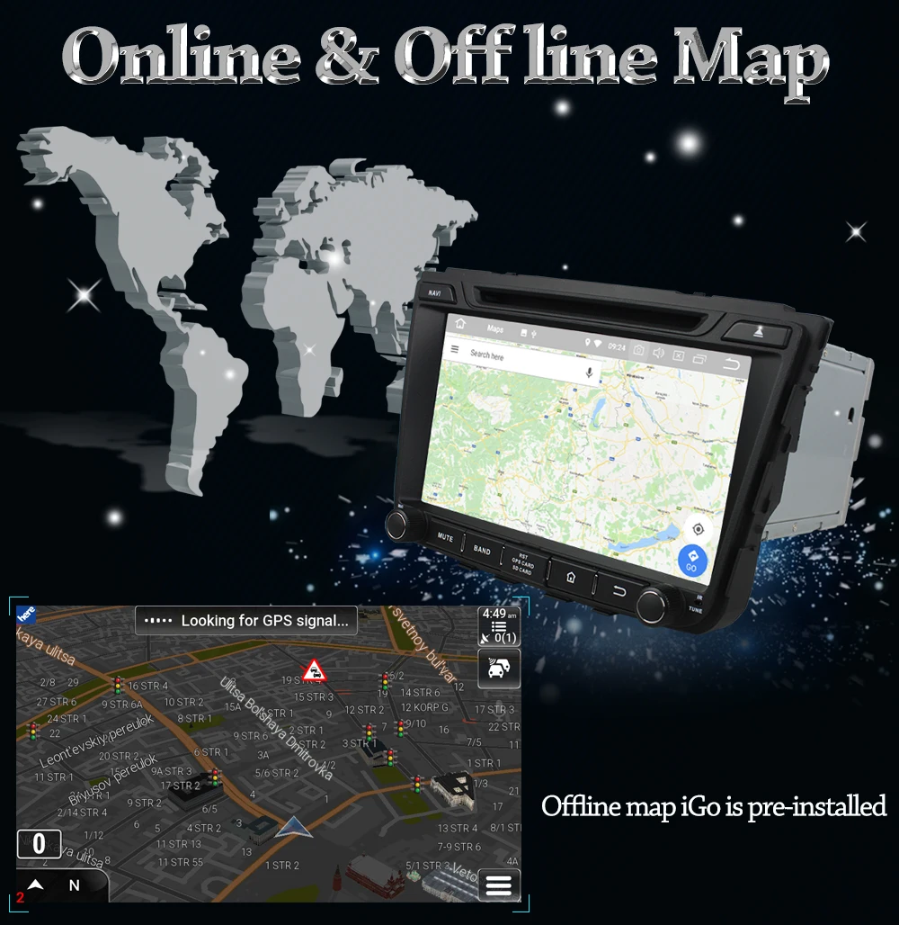 Discount Owtosin Car Radio Video multimedia Player Navigation GPS Android 9.0 For Hyundai IX25 Creta 2014 2015 2016 2017 Car 4G RAM 10