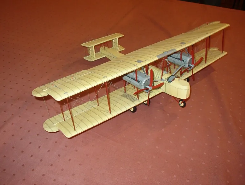 Бумажная модель сделай сам британский бомбардировщик Vickers vimy'' WW I Boy