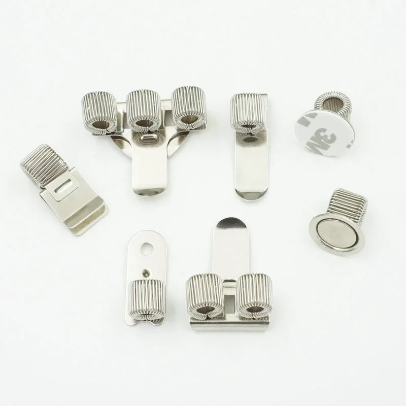 

1 Pc Useful Single/Double/Triple Hole Metal Spring Pen Holder Creative Stationery Doctors Nurse Uniform Pen Clips Holders