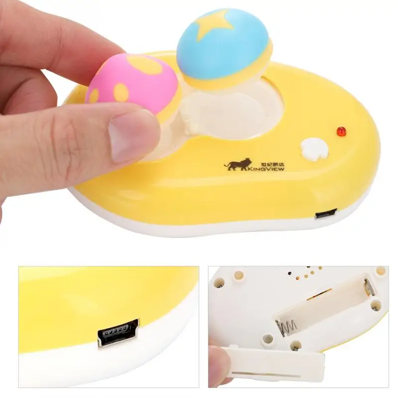 USB Electric Contact Lens Case Washer Box Ultrasonic Contact Lenses Cleaner Case Container Cute