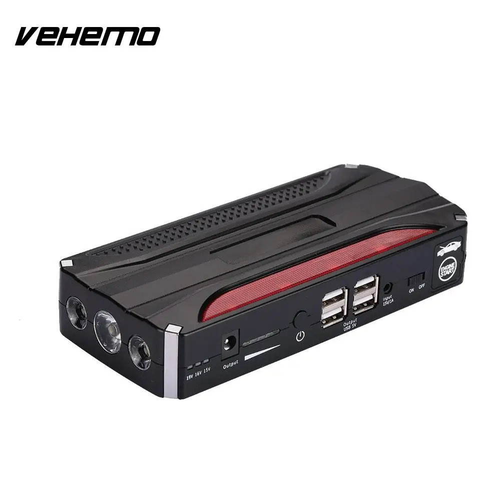 Vehemo 4USB Jump Starter Kit Emergency Car Jump Starter Kit Multi Function Power Kit font b